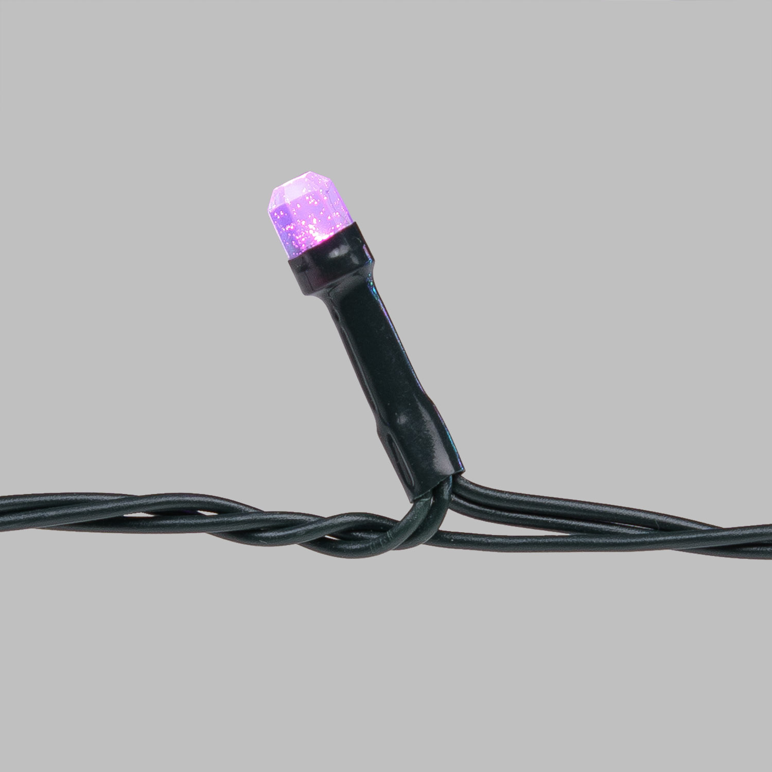 Catena 50 m, 500 led Diamante Bubble multi candy, cavo verde 5