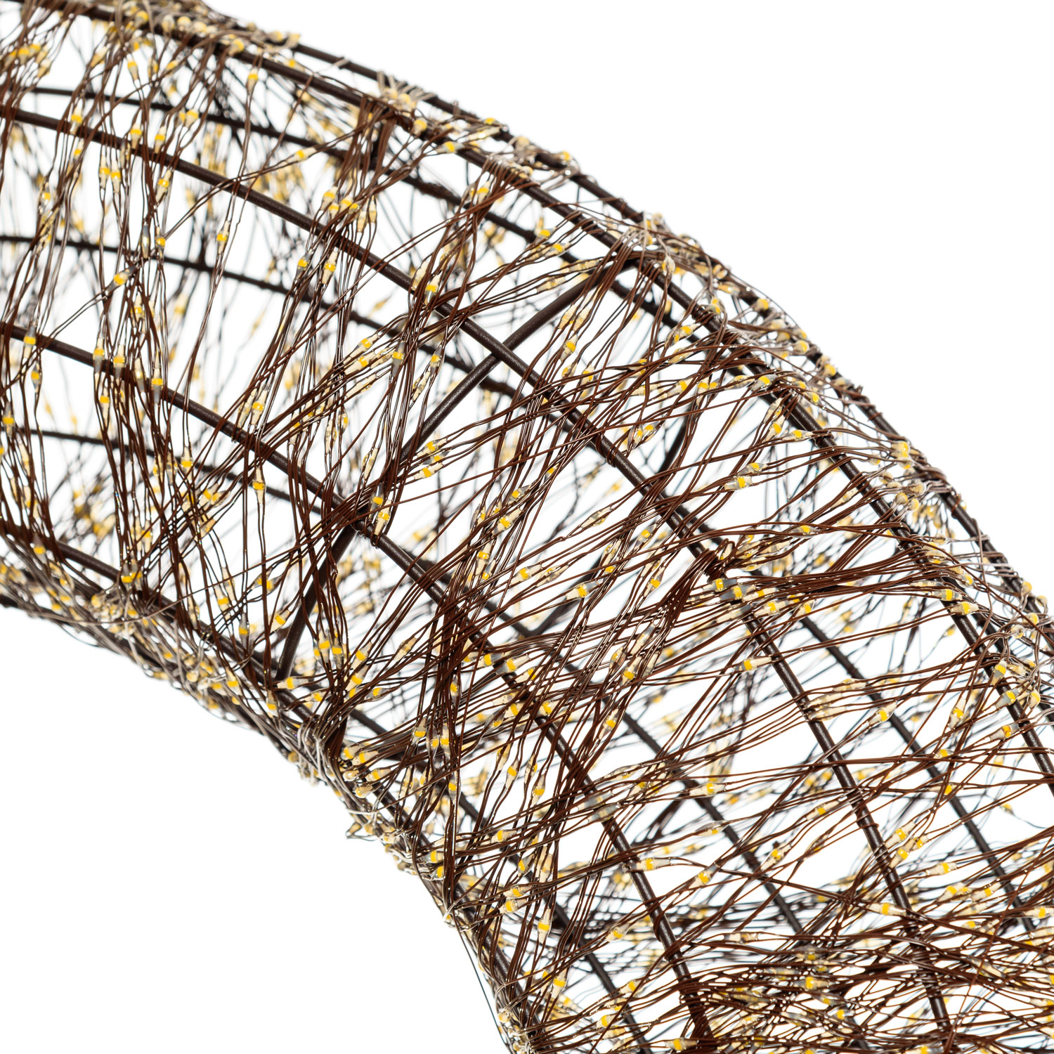 Ø 75 cm, 6000 Warm White MicroLEDs, Brown Wreath Lights 5 Ø 75 cm, 6000 Warm White MicroLEDs, Brown Wreath Lights 5