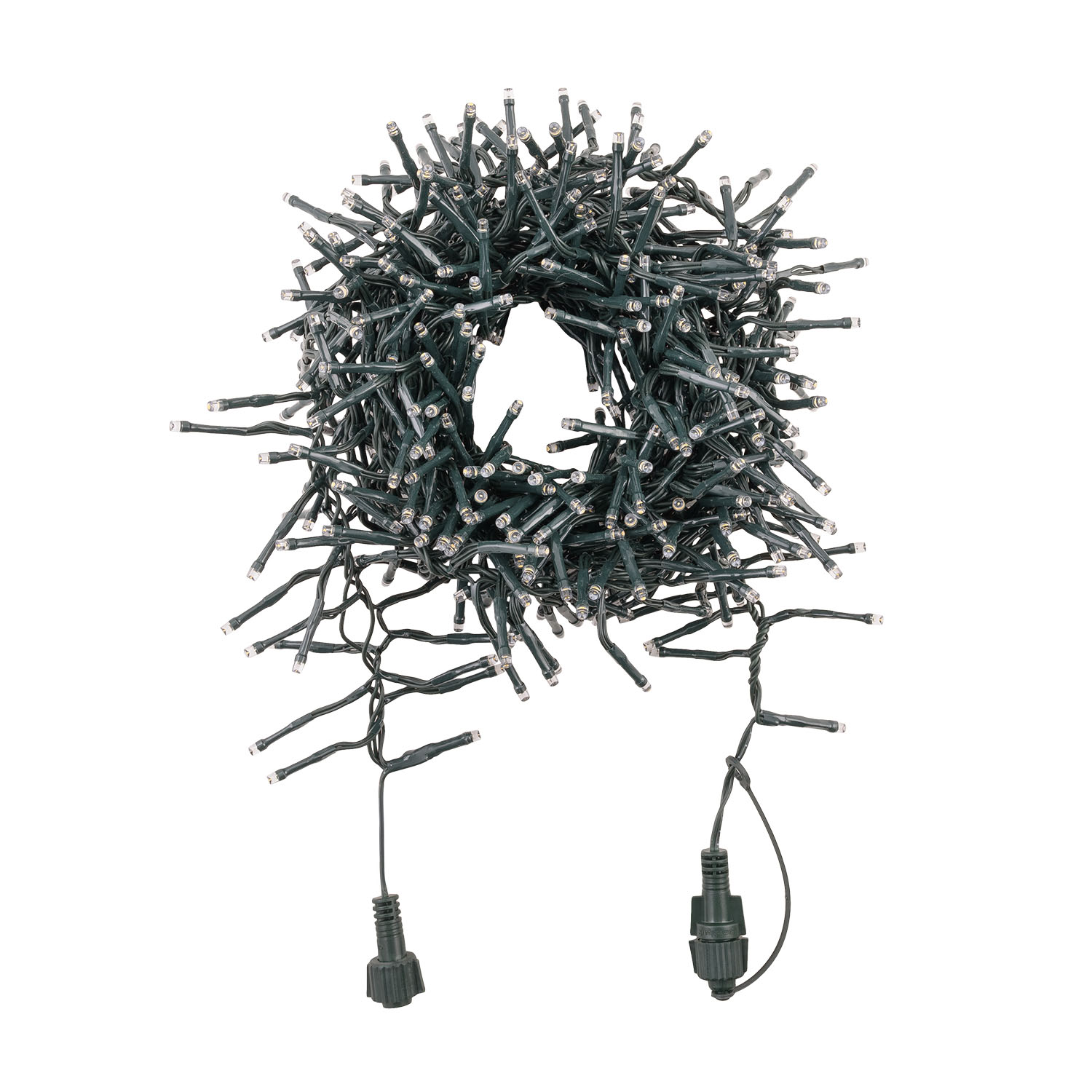 Lichterkette Cluster Connect+ 5 m, 500 LEDs Warmweiß, grünes Kabel, verlängerbar 2 Lichterkette Cluster Connect+ 5 m, 500 LEDs Warmweiß, grünes Kabel, verlängerbar 2
