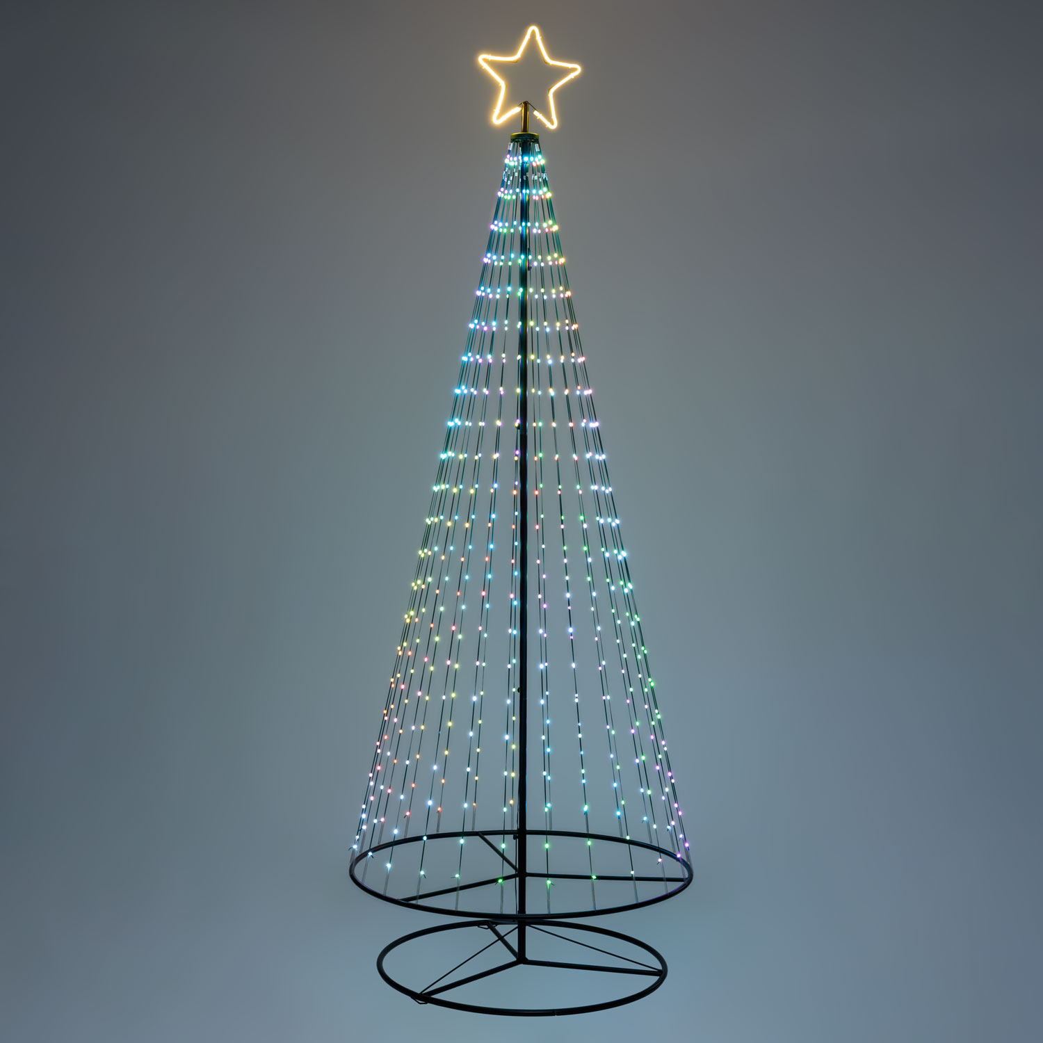Sapin conique repliable avec 550 gouttes de lumière, h 280 cm 11 Sapin conique repliable avec 550 gouttes de lumière, h 280 cm 11