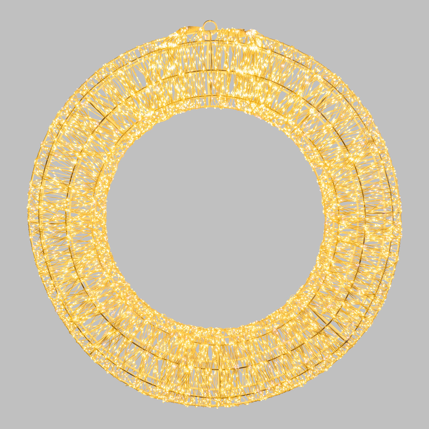 Couronne Blanche en 3D, Ø 75 cm, 6000 Microled haute densité blanc chaud et froid, utilisation en intérieur 6 Couronne Blanche en 3D, Ø 75 cm, 6000 Microled haute densité blanc chaud et froid, utilisation en intérieur 6