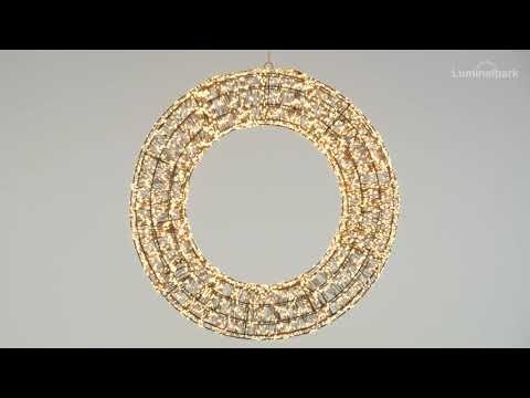 Ø 75 cm, 6000 Warm White MicroLEDs, Brown Wreath Lights 2 Ø 75 cm, 6000 Warm White MicroLEDs, Brown Wreath Lights 2