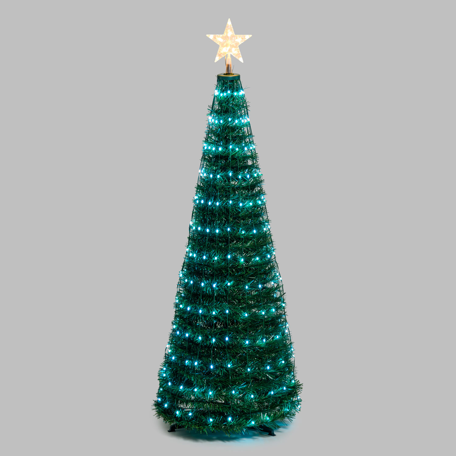 Faltbarer Baum aus künstlichem Kiefer, h. 150 cm, 234 RGB LED Lichterperlen 22 Faltbarer Baum aus künstlichem Kiefer, h. 150 cm, 234 RGB LED Lichterperlen 22