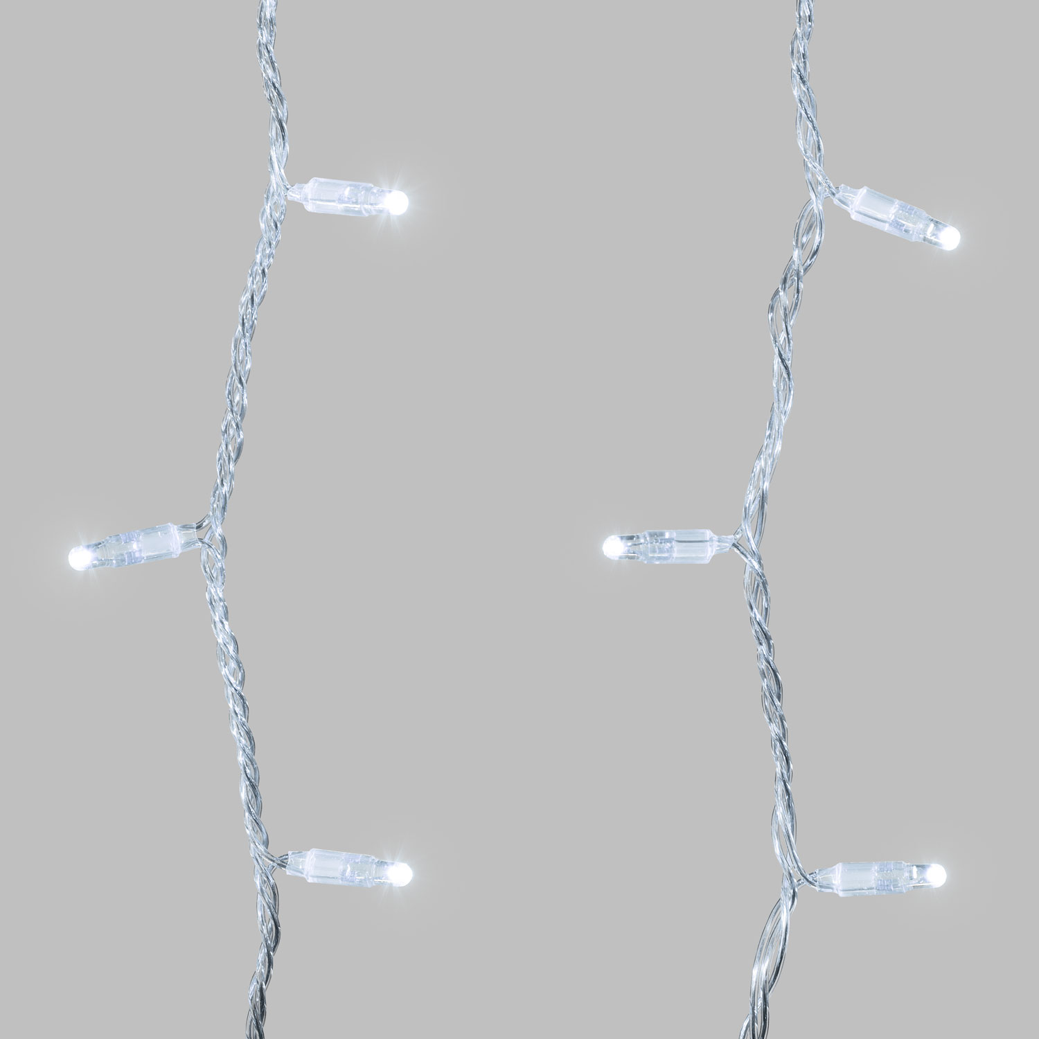 Lichtervorhang 3 x h 0,5 m, 120 Maxi LEDs kaltweiß, transparentes Kabel, erweiterbar 3 Lichtervorhang 3 x h 0,5 m, 120 Maxi LEDs kaltweiß, transparentes Kabel, erweiterbar 3