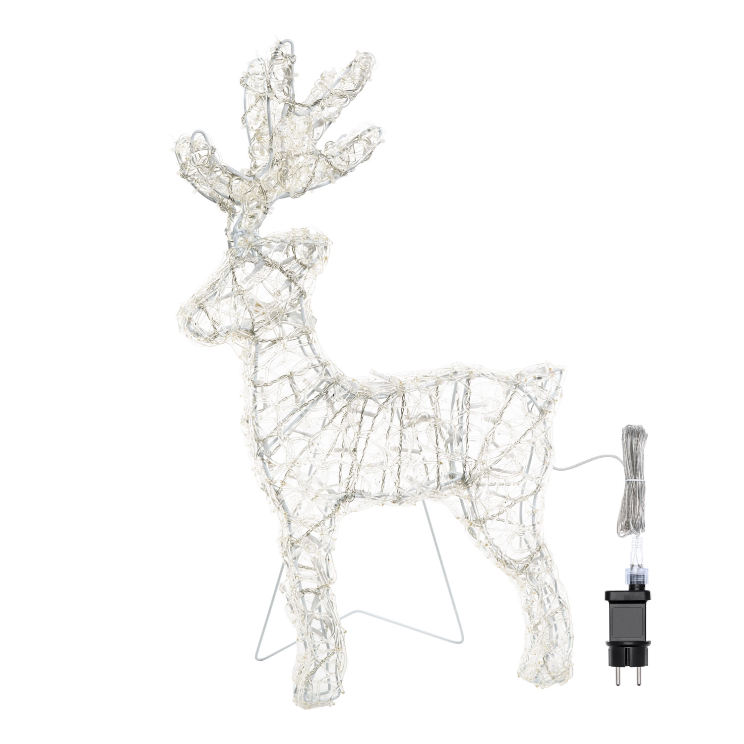 3D Thin Rentier, h 60 cm, 120 LEDs kaltweiß 3 3D Thin Rentier, h 60 cm, 120 LEDs kaltweiß 3