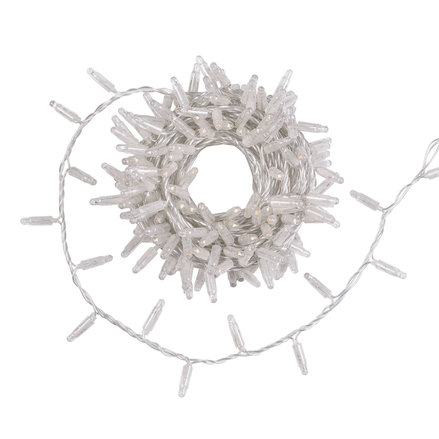 12 m Warm White Connect ProLine 36V String Lights, 240 maxiLEDs, transparent cable, connectable 4