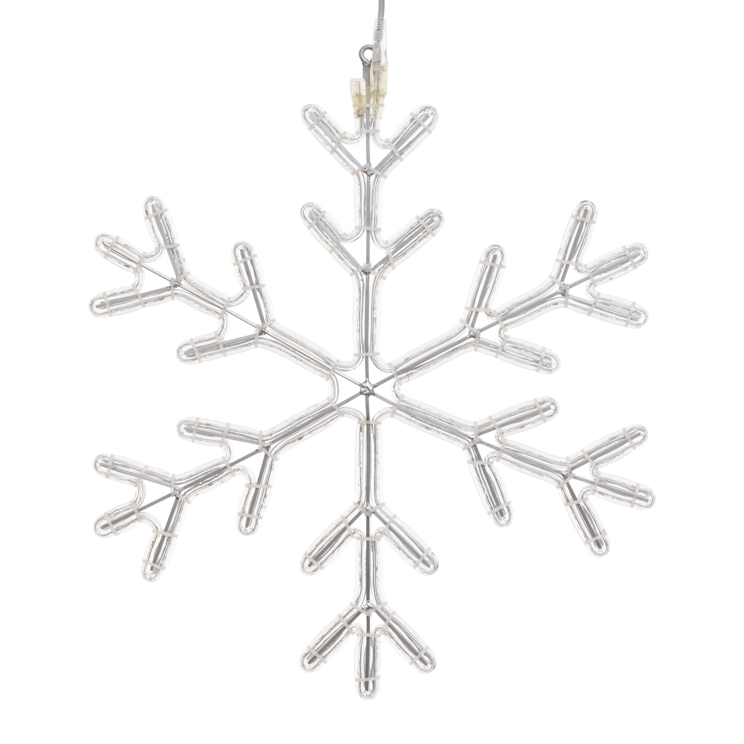 Cristallo di neve in tubo luminoso, 68 x 68 cm, 253 led bianco caldo 2 Cristallo di neve in tubo luminoso, 68 x 68 cm, 253 led bianco caldo 2