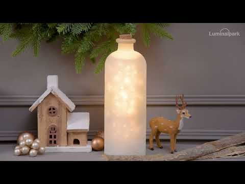 Bouteille Ronde Magique avec projection rotative d'étoiles, 32 cm, led blanc chaud 2 Bouteille Ronde Magique avec projection rotative d'étoiles, 32 cm, led blanc chaud 2