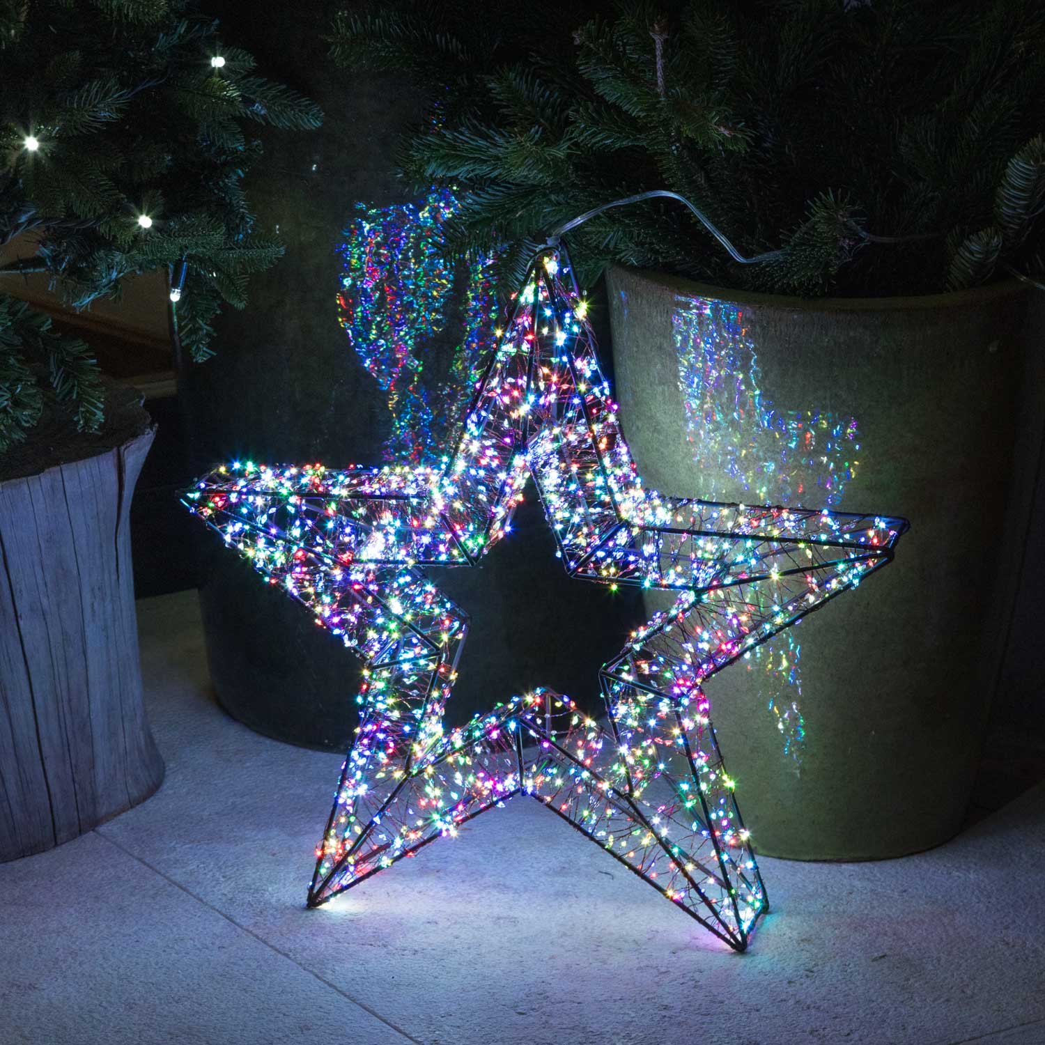 Stella 3D, Ø 55 cm, 2000 Micro led RGB cambiacolore, uso interno 1