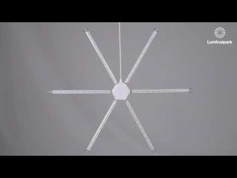 Meteo 6 Röhren, Ø 67 cm, 504 SMD-LED warmweiß  2