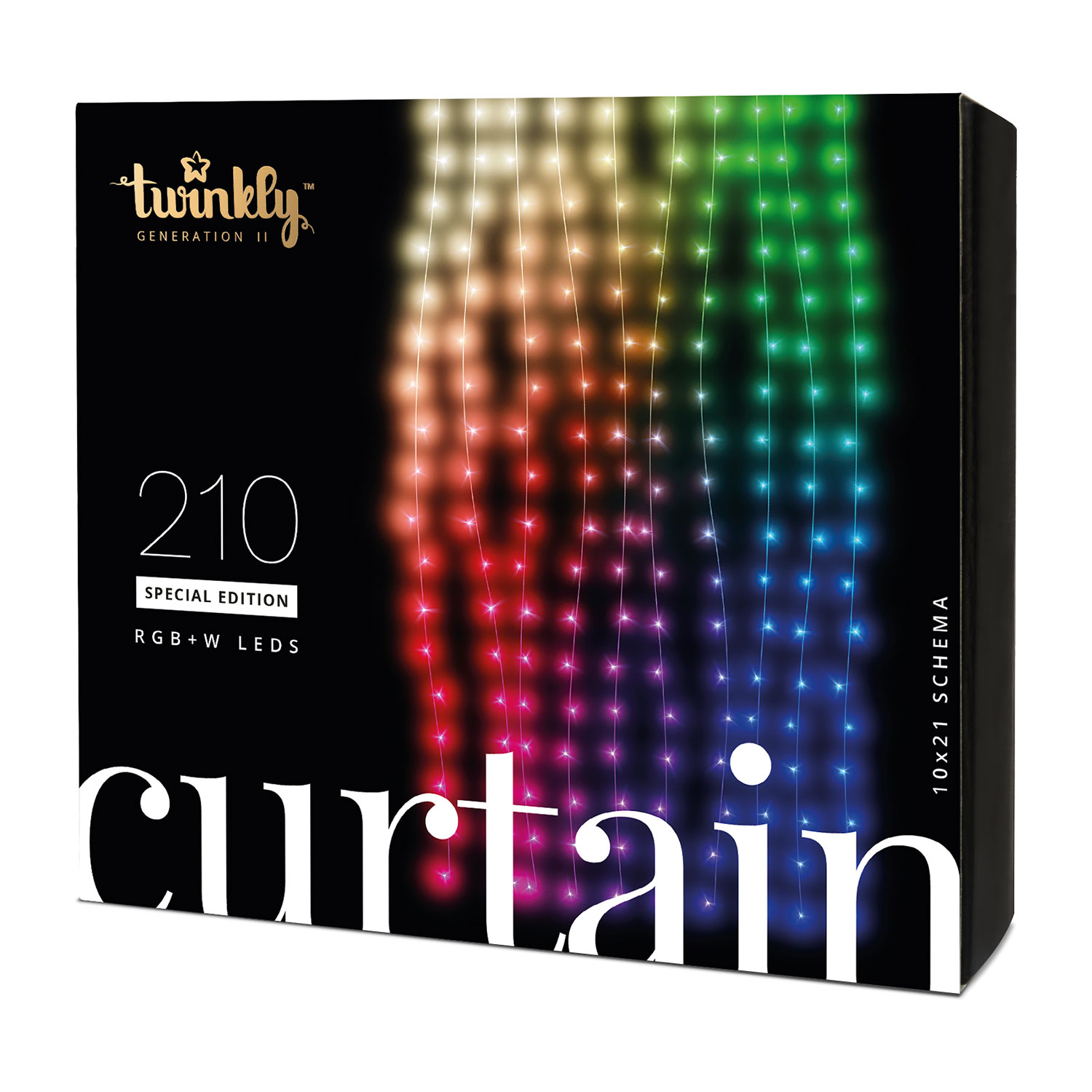 Cortina Twinkly RGB y blanco cálido, 1,5 x h. 2,1 metros, 210 led 5 Cortina Twinkly RGB y blanco cálido, 1,5 x h. 2,1 metros, 210 led 5