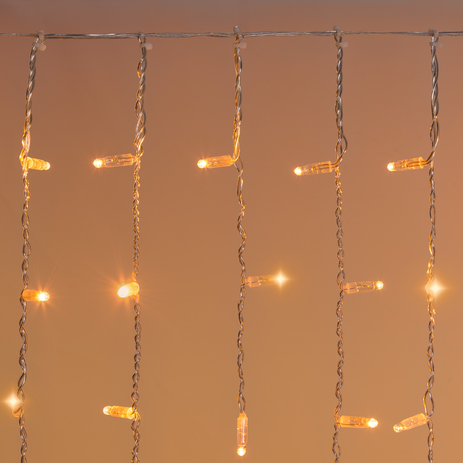 Eisregenlichter Connect ProLine 36V, 2 x H 0,8 m, 80 Maxiled warmweiß, transparentes Kabel 7 Eisregenlichter Connect ProLine 36V, 2 x H 0,8 m, 80 Maxiled warmweiß, transparentes Kabel 7