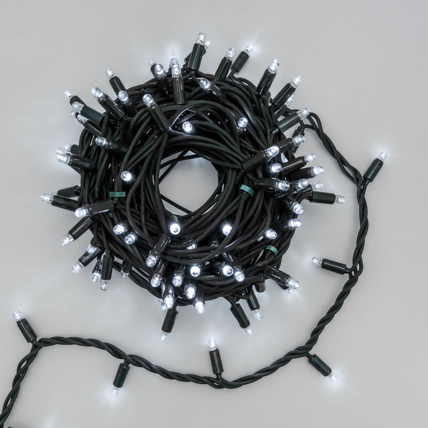Lichterkette 10 m, 120 MaxiLEDs kaltweiß, grünes Kabel, erweiterbar 1 Lichterkette 10 m, 120 MaxiLEDs kaltweiß, grünes Kabel, erweiterbar 1