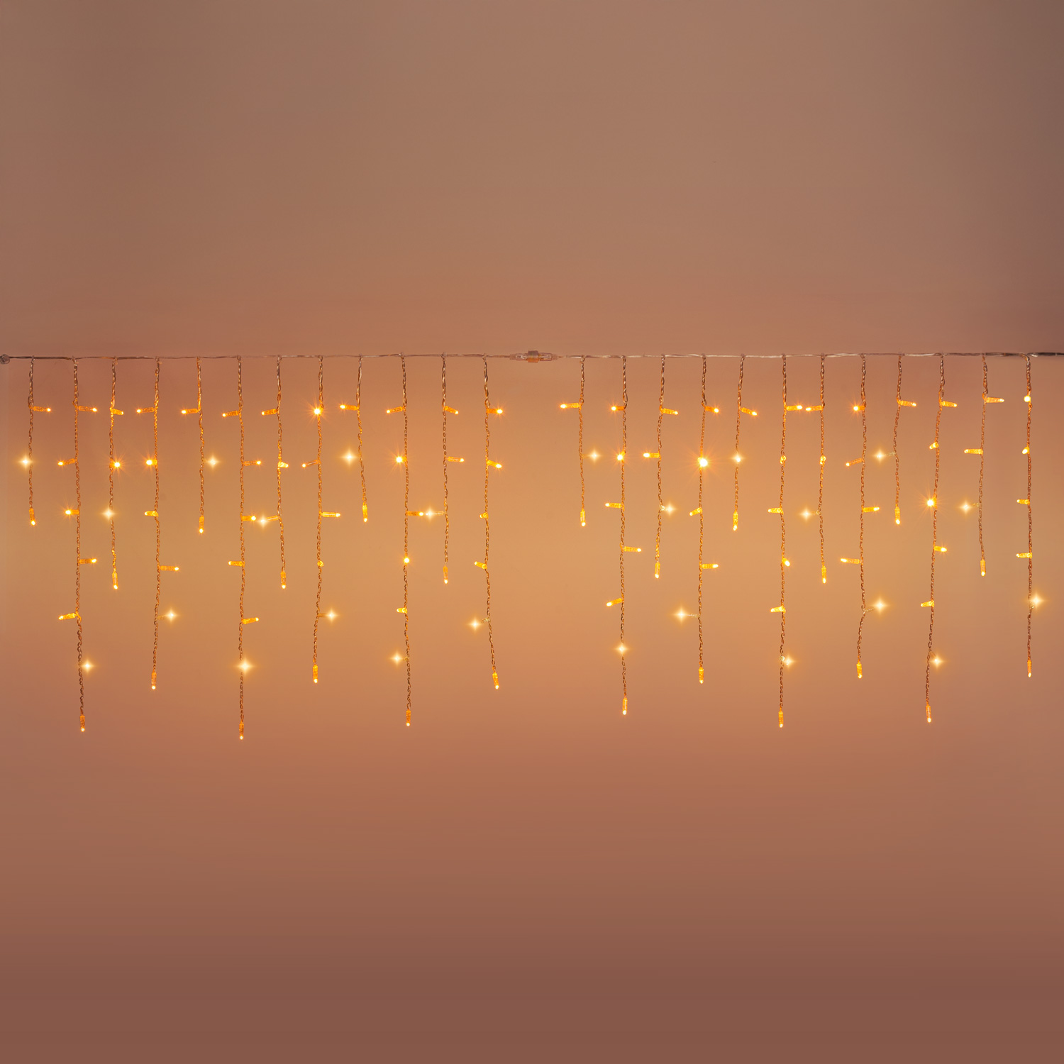 Eisregenlichter Connect ProLine 36V, 2 x H 0,8 m, 80 Maxiled warmweiß, transparentes Kabel 4 Eisregenlichter Connect ProLine 36V, 2 x H 0,8 m, 80 Maxiled warmweiß, transparentes Kabel 4