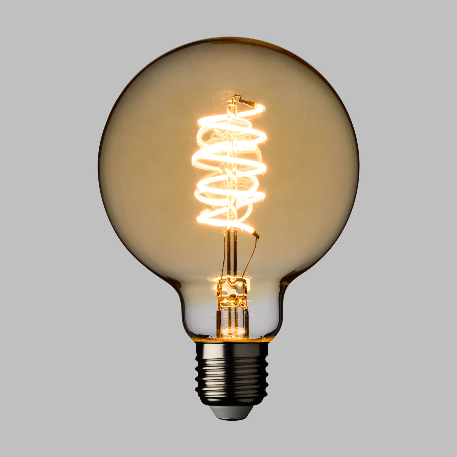 4W E27 Vintage Spiral LED Globe Bulb, 95mm, Warm White 2 4W E27 Vintage Spiral LED Globe Bulb, 95mm, Warm White 2