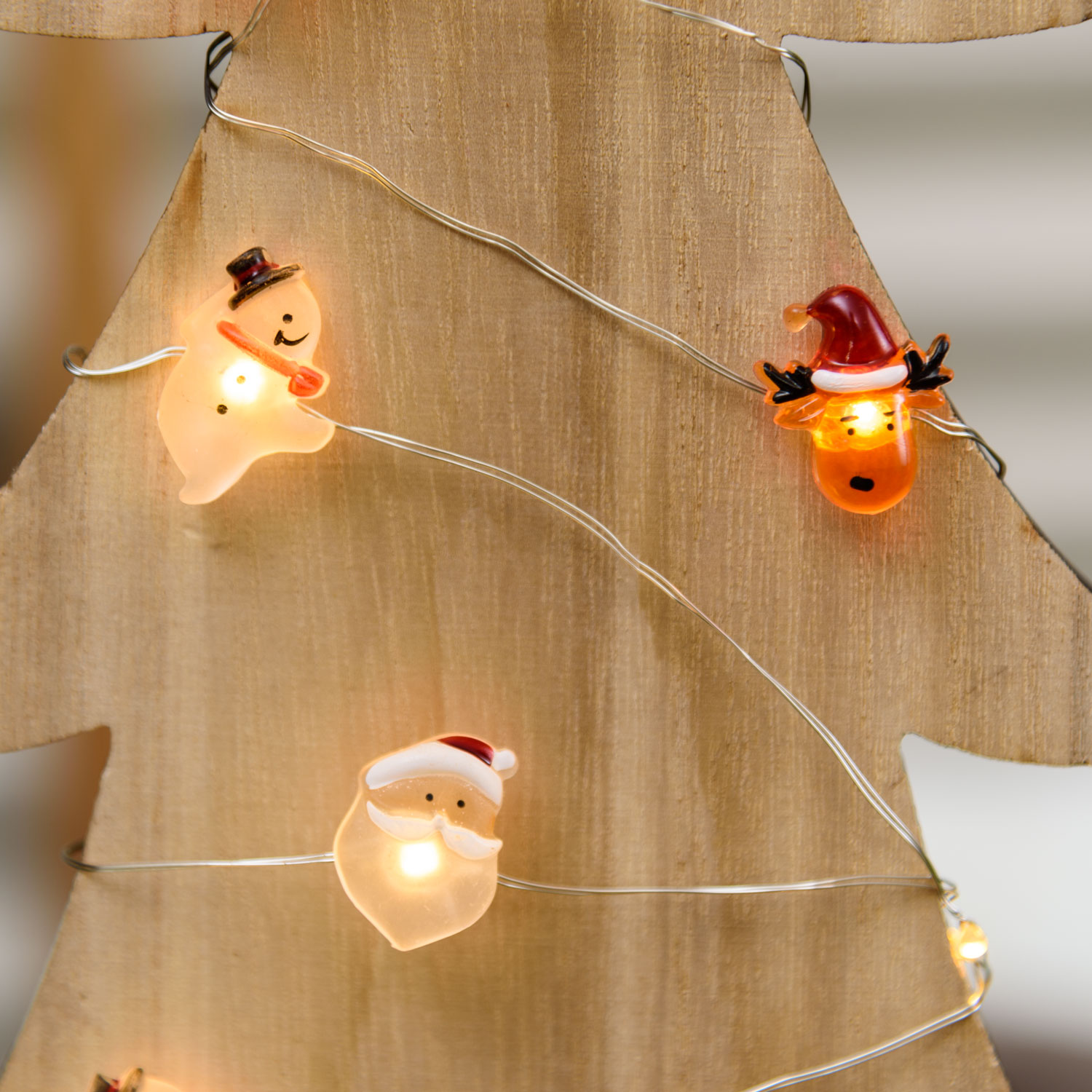 Guirnalda con 40 decoraciones navideñas a pilas, microled blanco cálido 11 Guirnalda con 40 decoraciones navideñas a pilas, microled blanco cálido 11