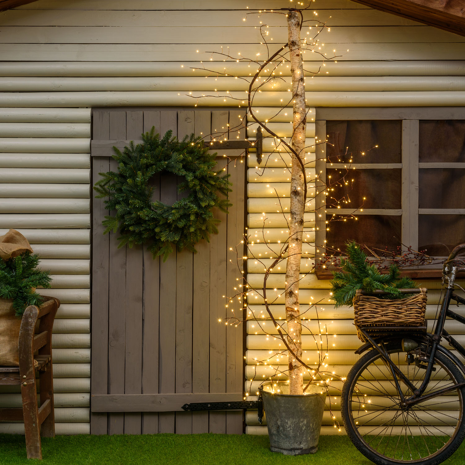 Branche de Tilleul marron 3 m, 504 microled blanc chaud, câble métal cuivré, intérieur Branche de Tilleul marron 3 m, 504 microled blanc chaud, câble métal cuivré, intérieur