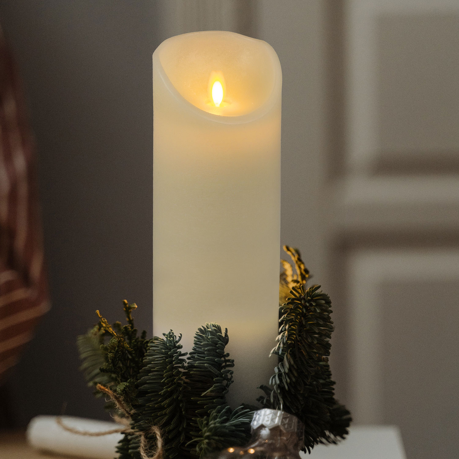 Candela Rustic Avorio h 28 cm 2 Candela Rustic Avorio h 28 cm 2