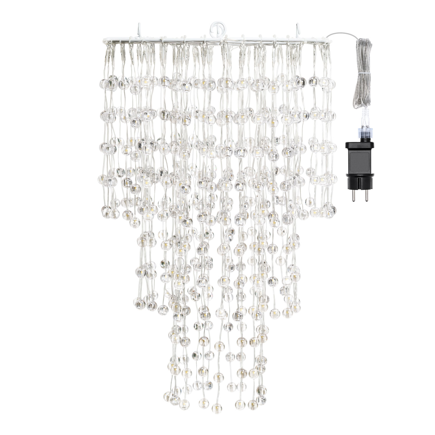 Lustre décoratif en cascade, 574 sphères LED blanc chaud 6 Lustre décoratif en cascade, 574 sphères LED blanc chaud 6