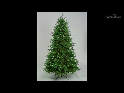 Albero di Natale Fiemme h. 230 cm, gocce di luce pixel led RGB e Bianco Caldo 2 Albero di Natale Fiemme h. 230 cm, gocce di luce pixel led RGB e Bianco Caldo 2
