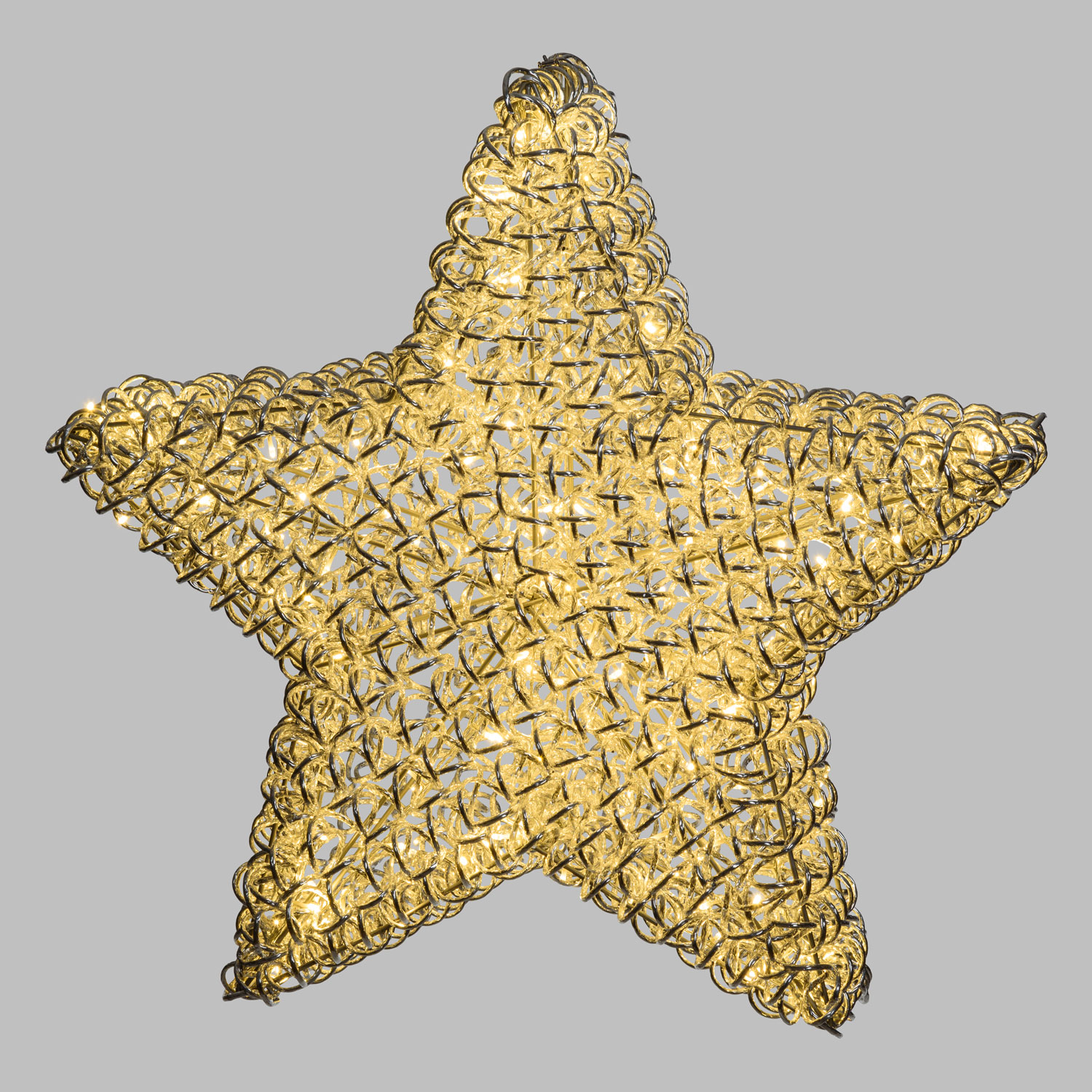 Étoile lumineuse argentée Ø 80 cm, 200 LED blanc chaud Étoile lumineuse argentée Ø 80 cm, 200 LED blanc chaud