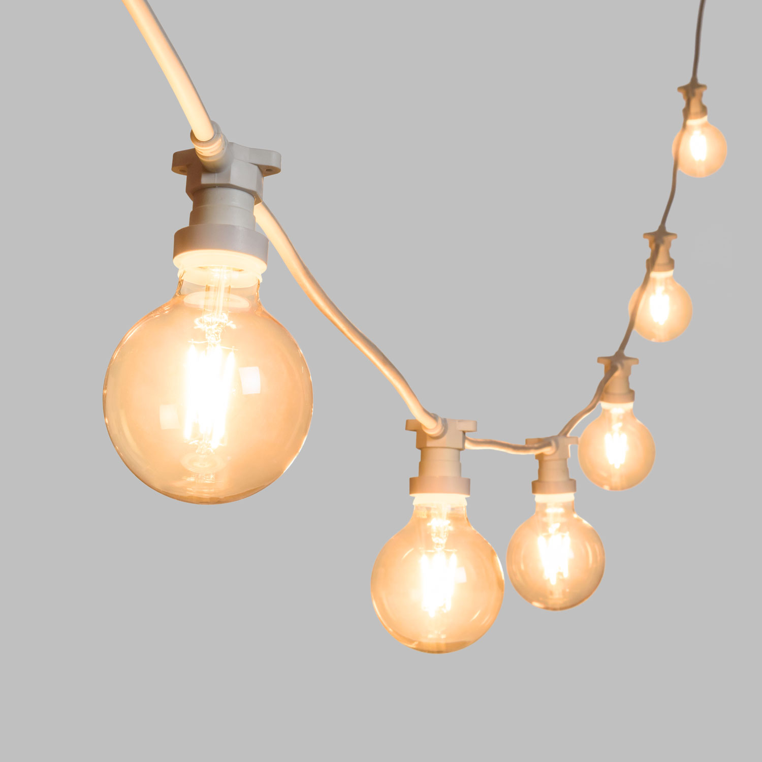 Guirlande Guinguette 5 m avec ampoules globe led 8 Watt Ø 95 mm, dimmables 4 Guirlande Guinguette 5 m avec ampoules globe led 8 Watt Ø 95 mm, dimmables 4