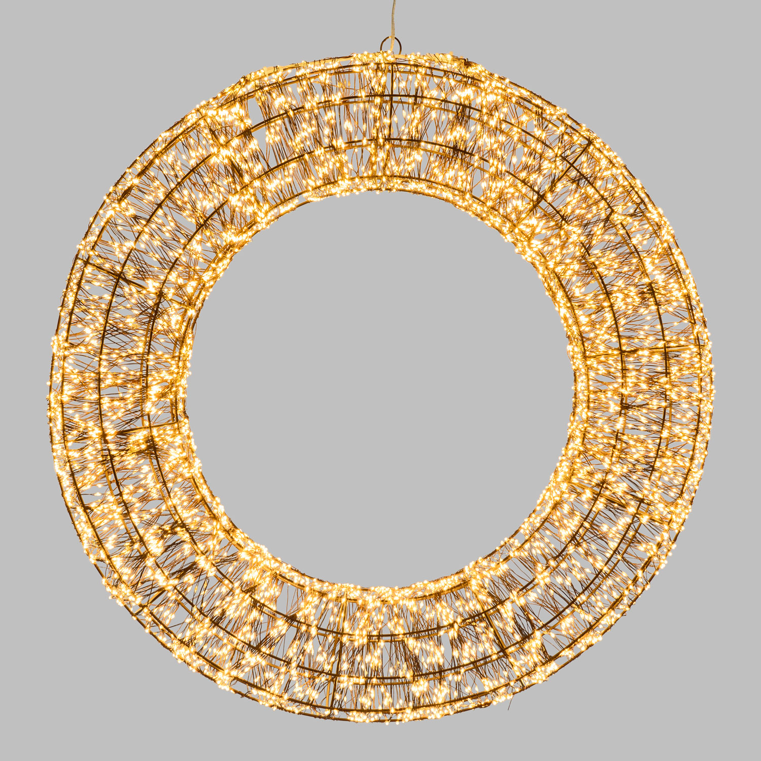 Ø 75 cm, 6000 Warm White MicroLEDs, Brown Wreath Lights 1 Ø 75 cm, 6000 Warm White MicroLEDs, Brown Wreath Lights 1