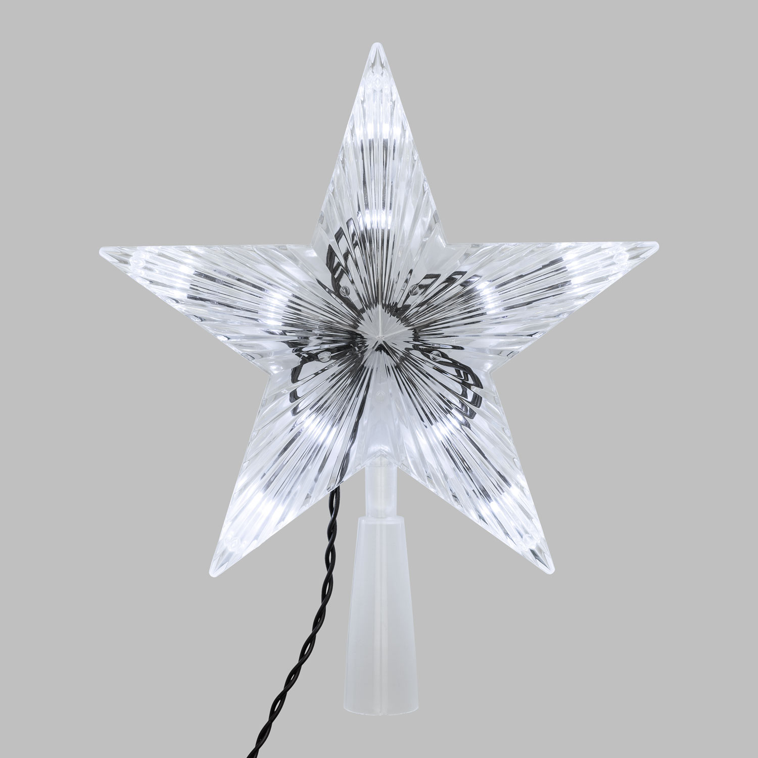 Cimier pour sapin, h. 21 cm, led blanc froid 2 Cimier pour sapin, h. 21 cm, led blanc froid 2