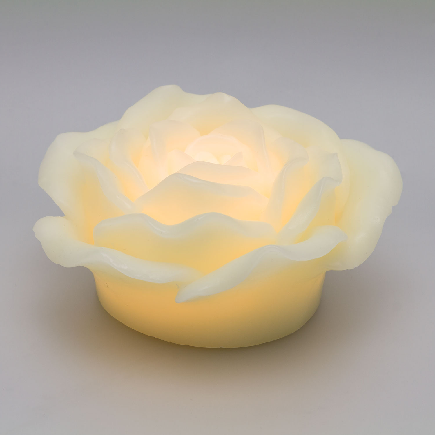 Leuchtende LED-Rose aus Echtwachs, warmweißes Licht 5 Leuchtende LED-Rose aus Echtwachs, warmweißes Licht 5