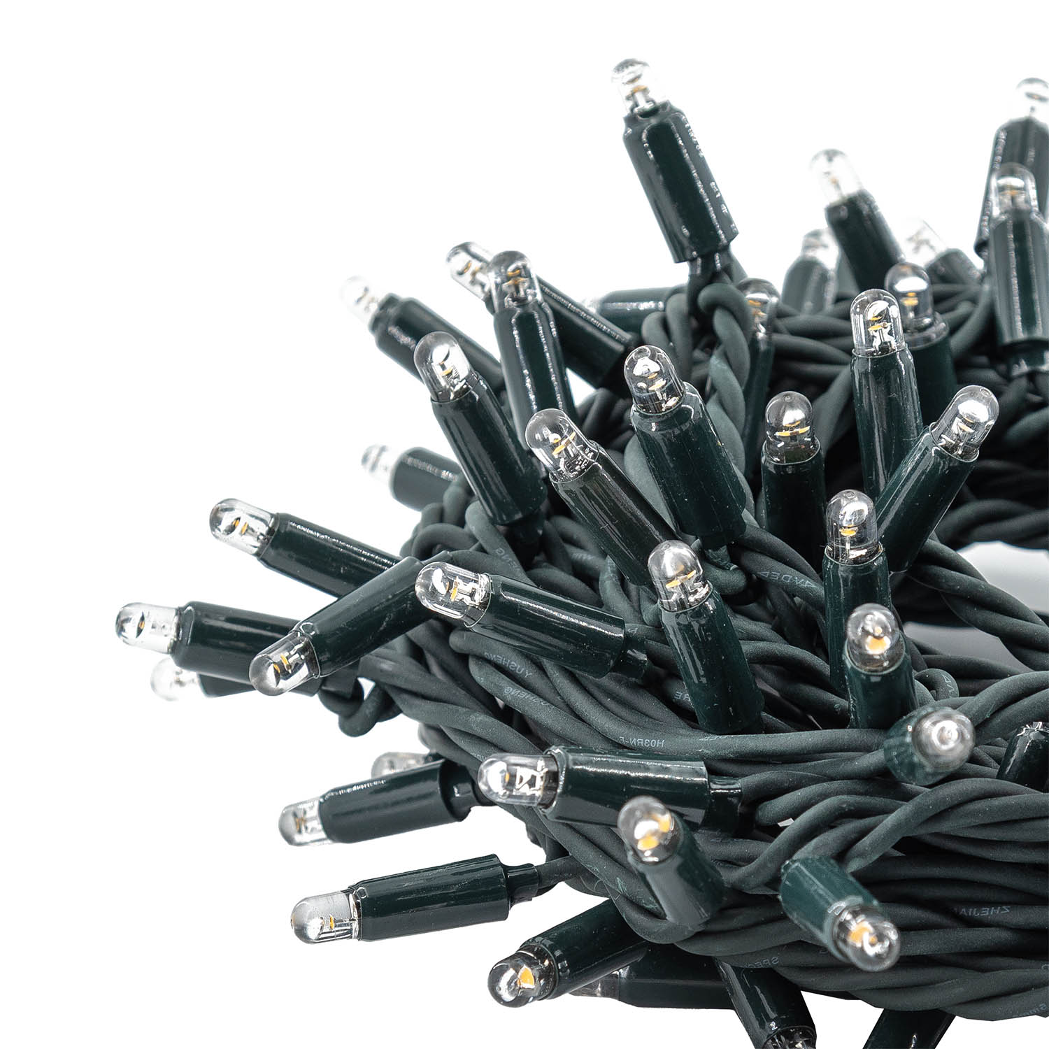 Catena Connect ProLine 36V, 12 m, 120 maxiled bianco caldo, cavo verde, prolungabile 7