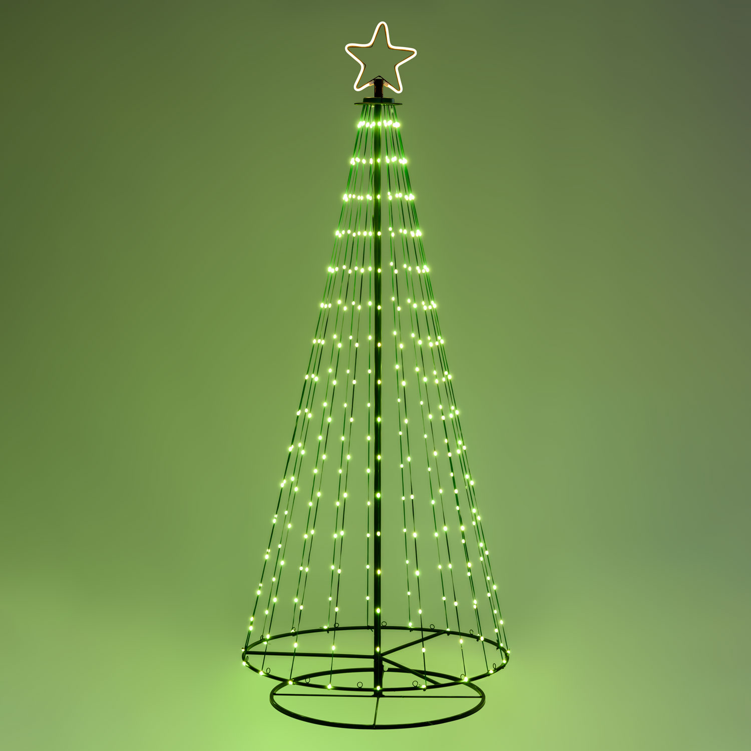 h 200 cm, 304 LEDs, Foldable Conical Christmas Tree 6 h 200 cm, 304 LEDs, Foldable Conical Christmas Tree 6