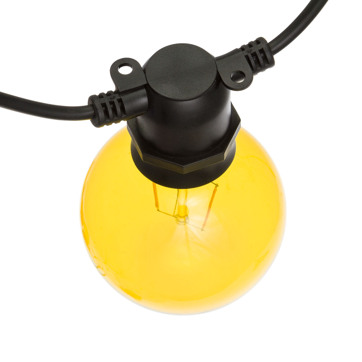 Catena Party 8 m, 10 lampadine globo colorate Ø 80 mm, led bianco caldo, prolungabile 9 Catena Party 8 m, 10 lampadine globo colorate Ø 80 mm, led bianco caldo, prolungabile 9