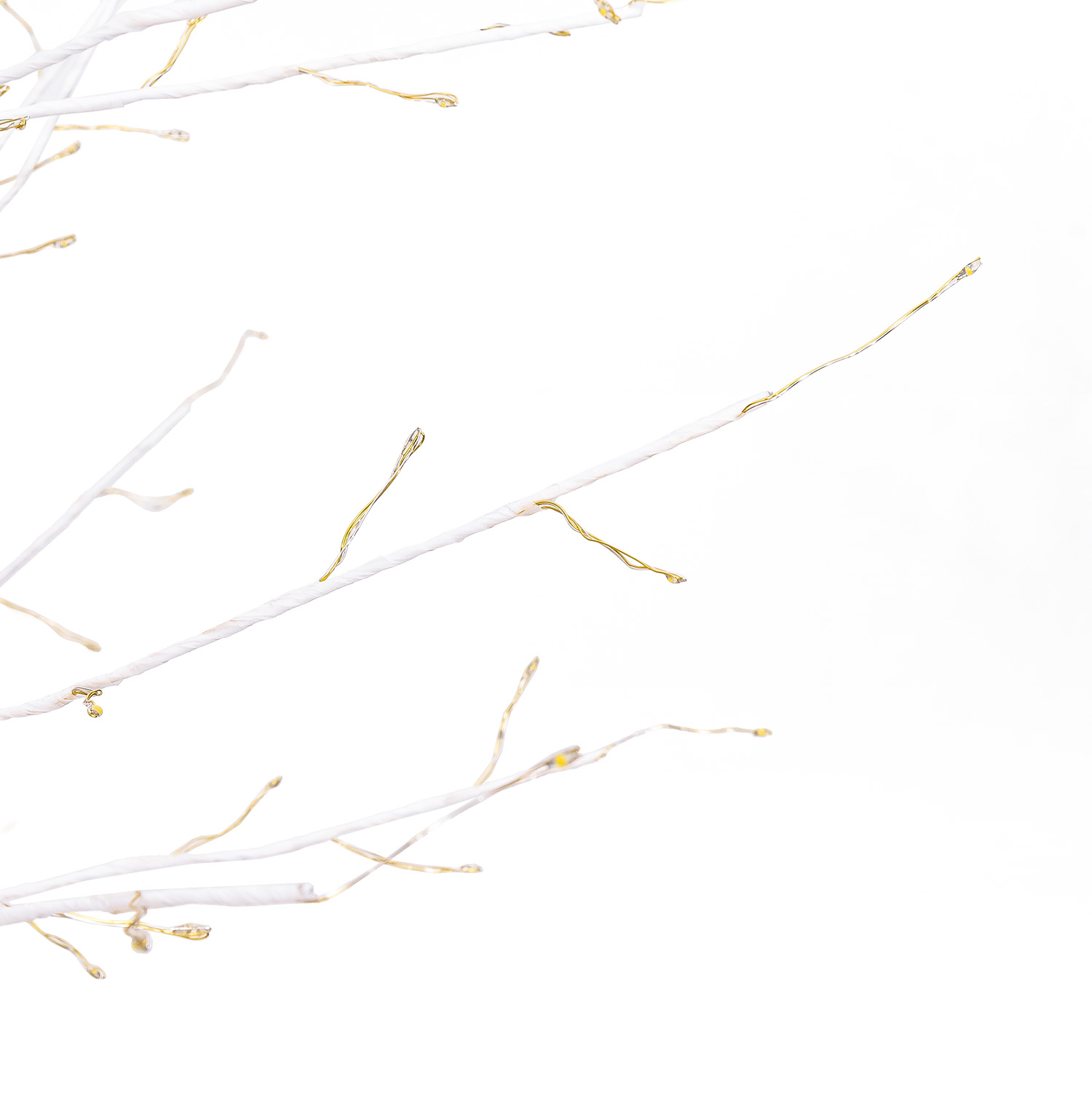 Rama Árbol luminoso Tilo blanco h 1,5 m, 640 microled blanco cálido, uso interior 4