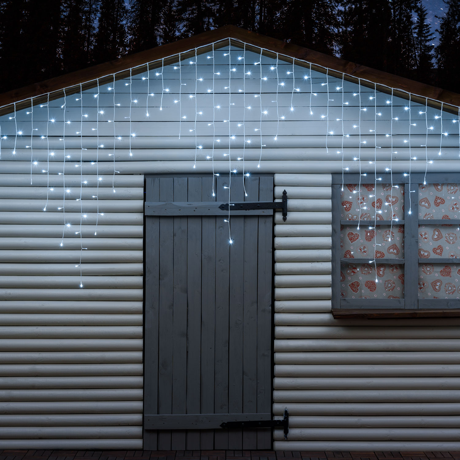 Stalattite 4,5 x 1,2 m, 300 led bianco freddo 2 Stalattite 4,5 x 1,2 m, 300 led bianco freddo 2