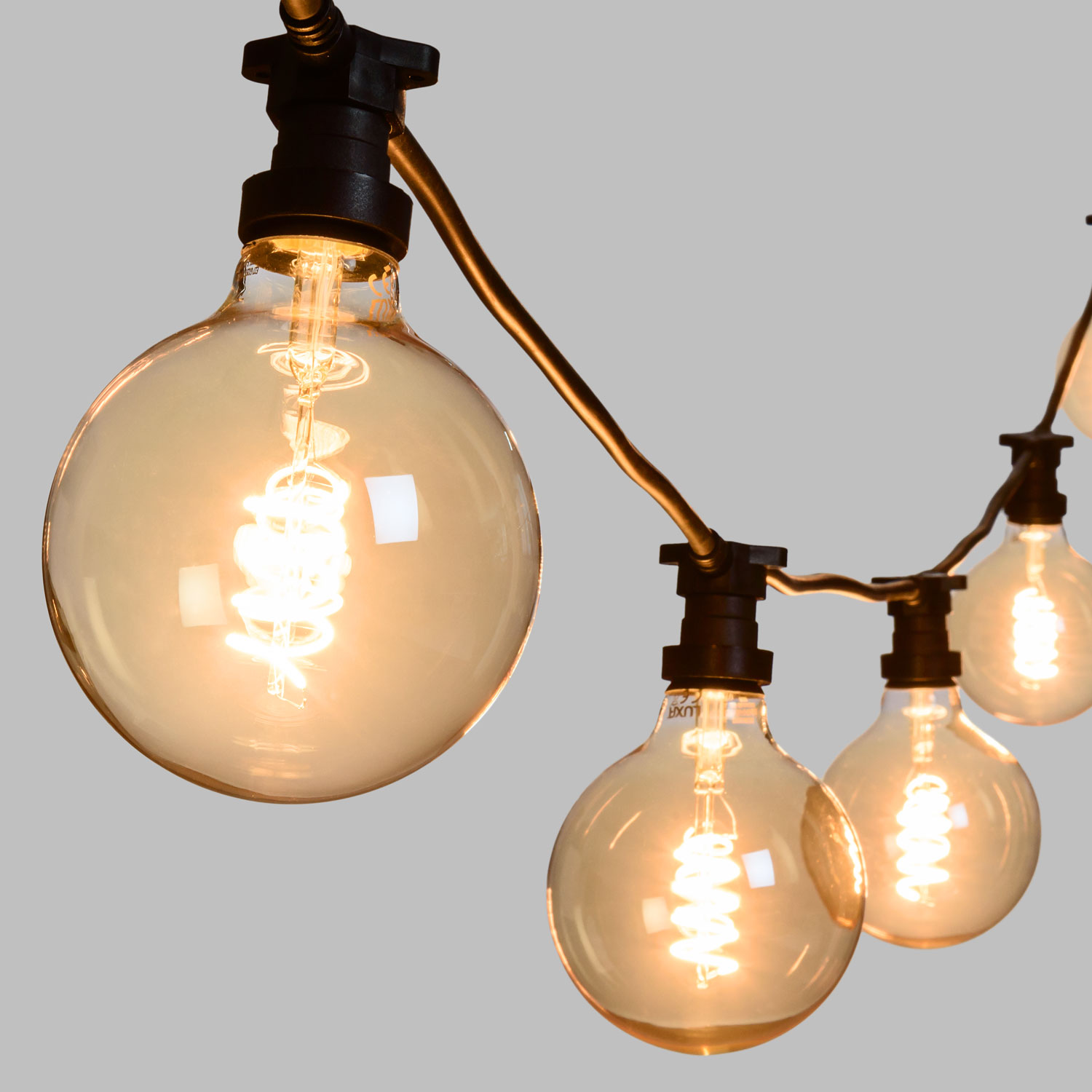 5 m Festoon Lights, 5 Globe Bulbs 4 Watts Ø 125 mm 2 5 m Festoon Lights, 5 Globe Bulbs 4 Watts Ø 125 mm 2