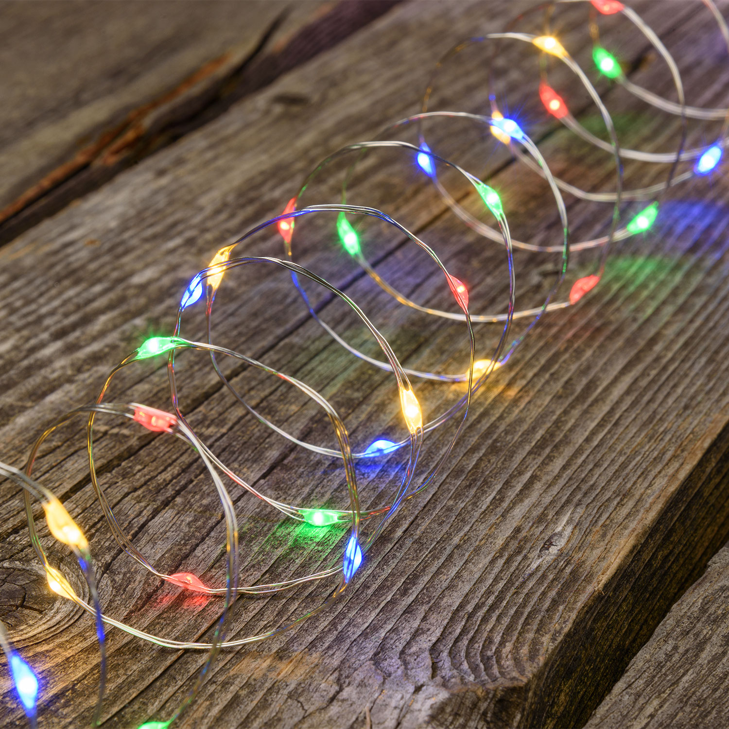 Multi Coloured MicroLEDs String Lights, 3.9m 40 MicroLeds 3 Multi Coloured MicroLEDs String Lights, 3.9m 40 MicroLeds 3