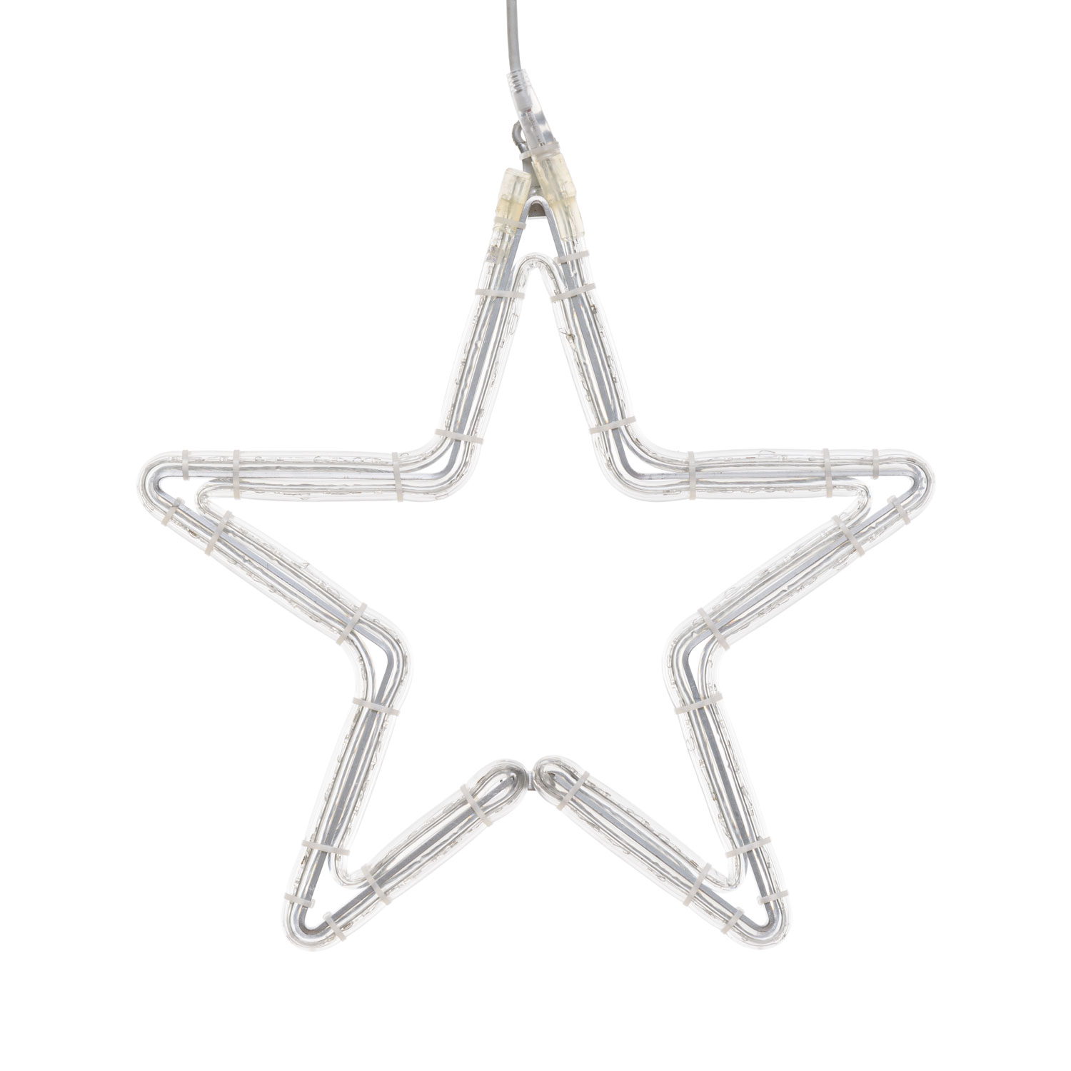 Stella in tubo luminoso, 47 x 45 cm, 116 led bianco freddo 2 Stella in tubo luminoso, 47 x 45 cm, 116 led bianco freddo 2