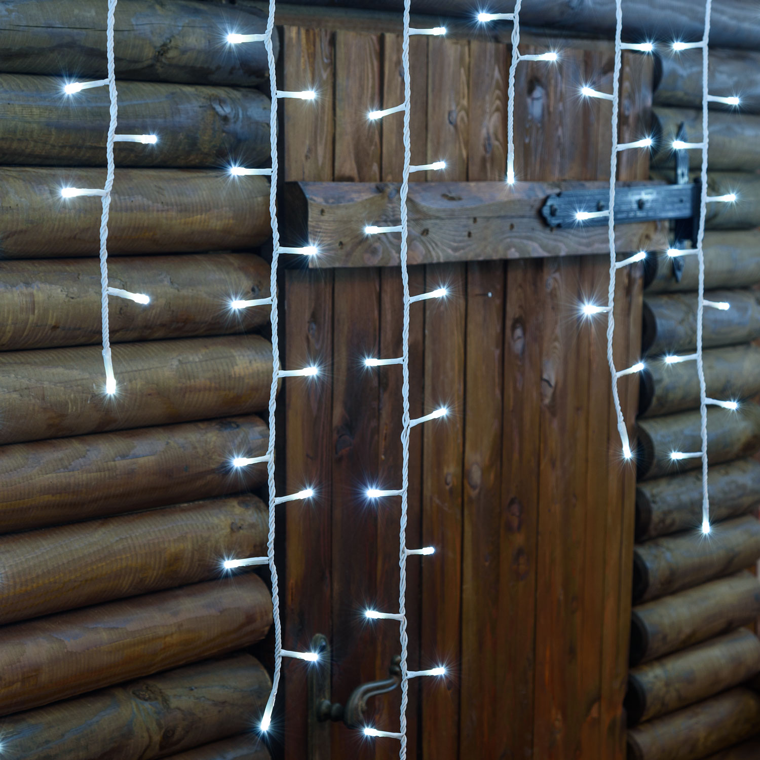 Stalattite effetto Nevicata, 480 led bianco freddo 6 Stalattite effetto Nevicata, 480 led bianco freddo 6