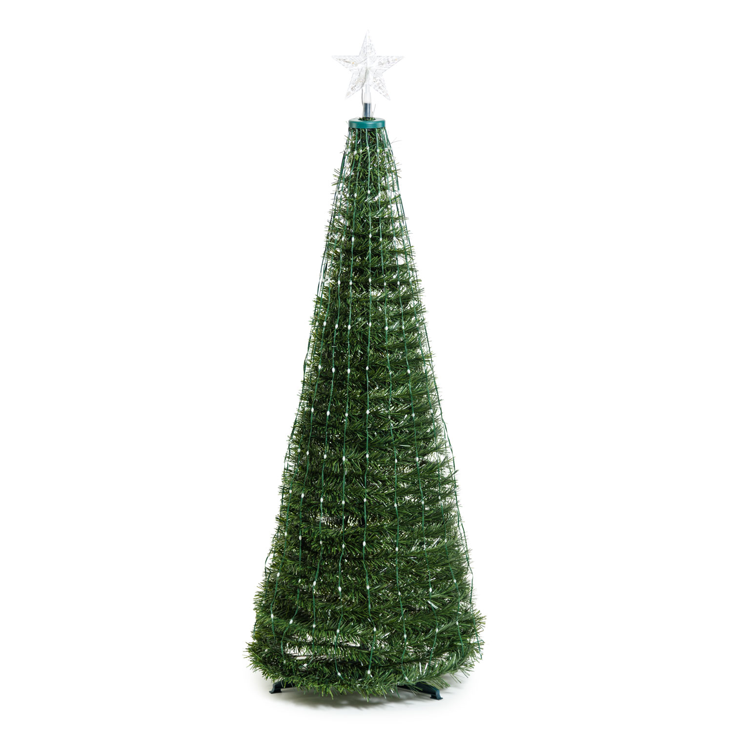 Faltbarer Baum aus künstlichem Kiefer, h. 150 cm, 234 RGB LED Lichterperlen 13 Faltbarer Baum aus künstlichem Kiefer, h. 150 cm, 234 RGB LED Lichterperlen 13