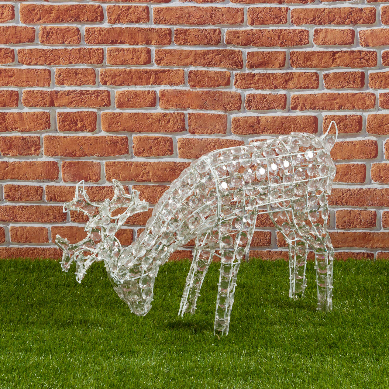 Renne qui broute l'herbe, h. 50 cm, LED blanc froid 6 Renne qui broute l'herbe, h. 50 cm, LED blanc froid 6