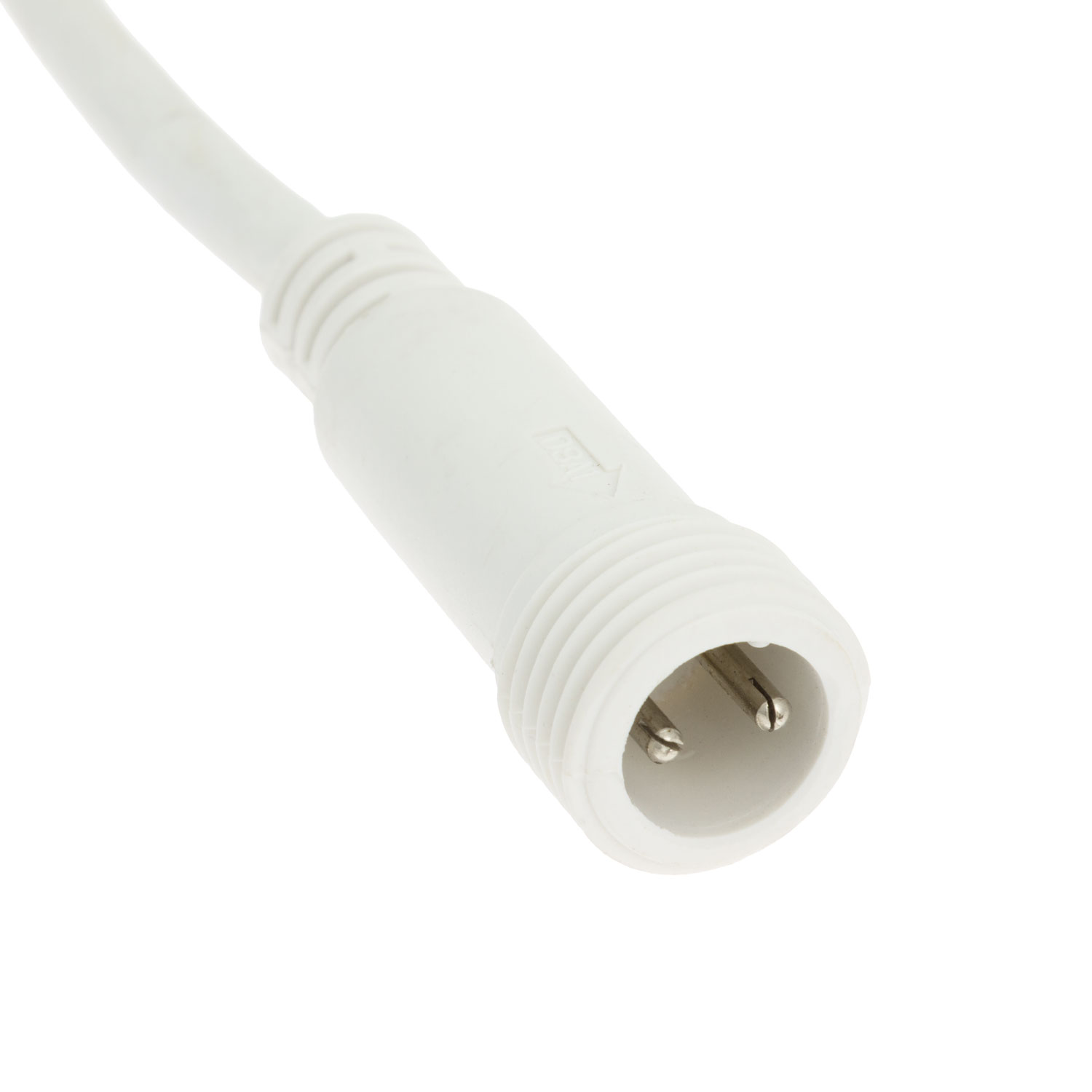 PML 2 Way Connector with Shuko Plug, 1m White Cable, IP67 3 PML 2 Way Connector with Shuko Plug, 1m White Cable, IP67 3