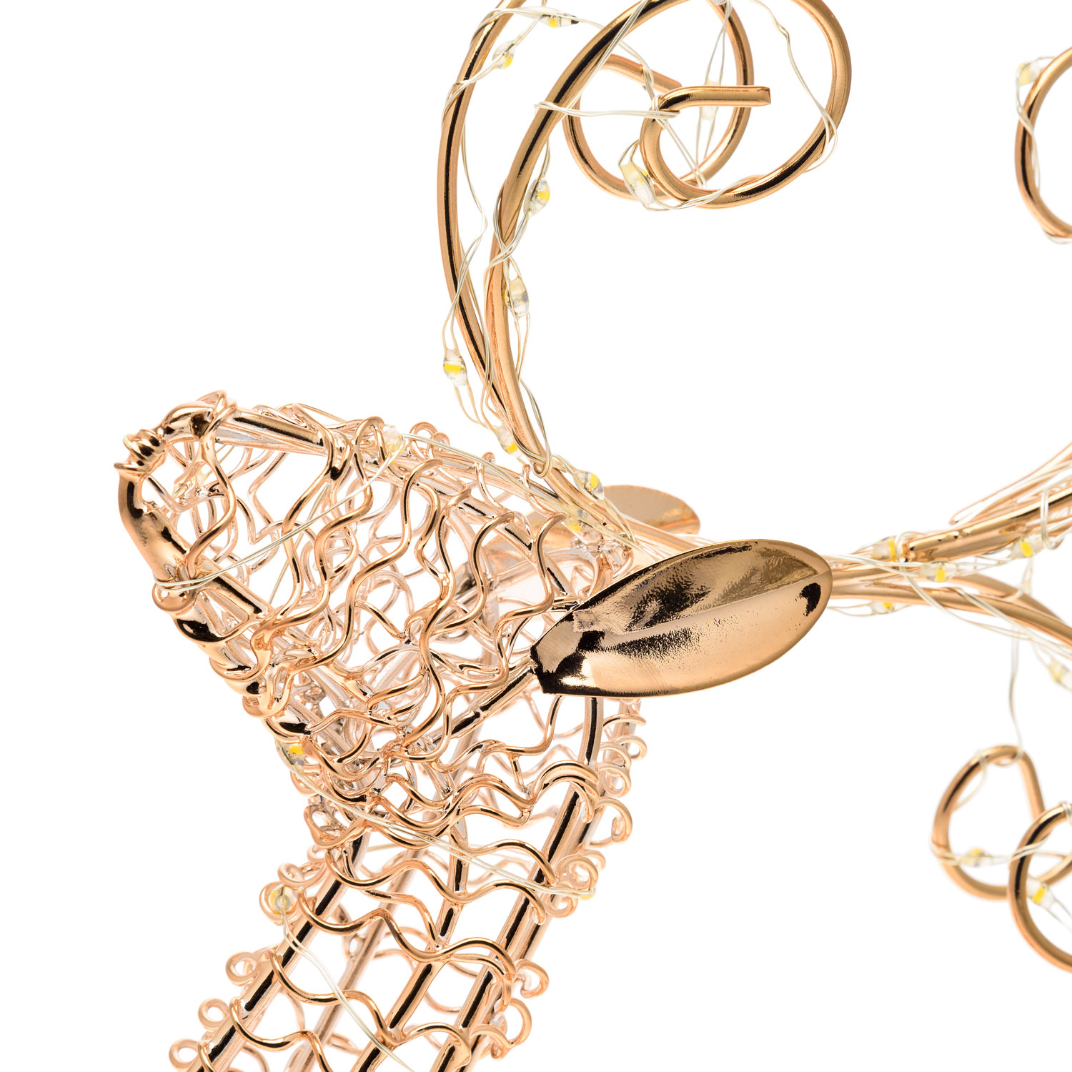 Rentier aus Metalldraht h 30 cm, MicroLEDs warmweiß 7 Rentier aus Metalldraht h 30 cm, MicroLEDs warmweiß 7