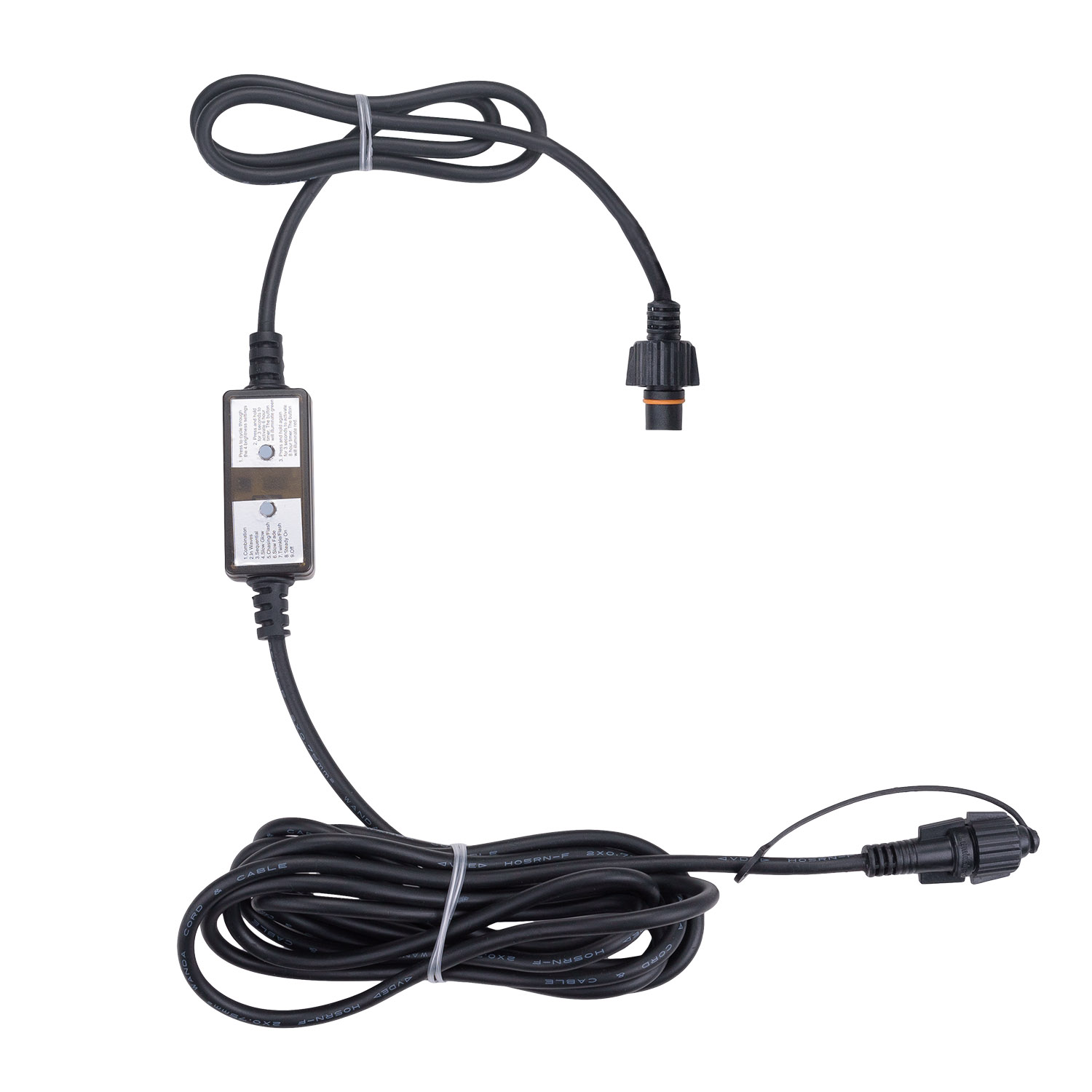 Controller Connect+, up to 1600 LEDs, 7 lighting effects and steady light, 6 and 8 hour timer, dimmer, black cable Controller Connect+, up to 1600 LEDs, 7 lighting effects and steady light, 6 and 8 hour timer, dimmer, black cable