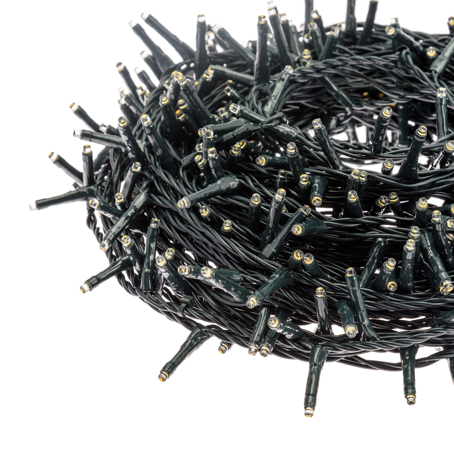 Catena 34 m, 480 miniled bianco extra caldo, cavo verde 9 Catena 34 m, 480 miniled bianco extra caldo, cavo verde 9