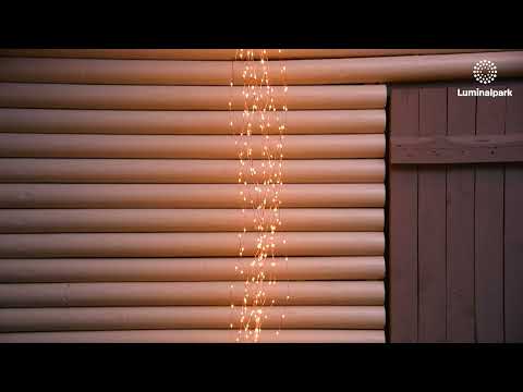 Cascade de lumière câble cuivré, 600 microled blanc chaud traditionnel 2 Cascade de lumière câble cuivré, 600 microled blanc chaud traditionnel 2