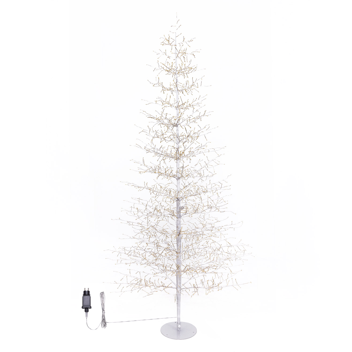 Albero Conico Tiglio bianco h 2,1 m, 1856 microled bianco caldo, uso interno 6