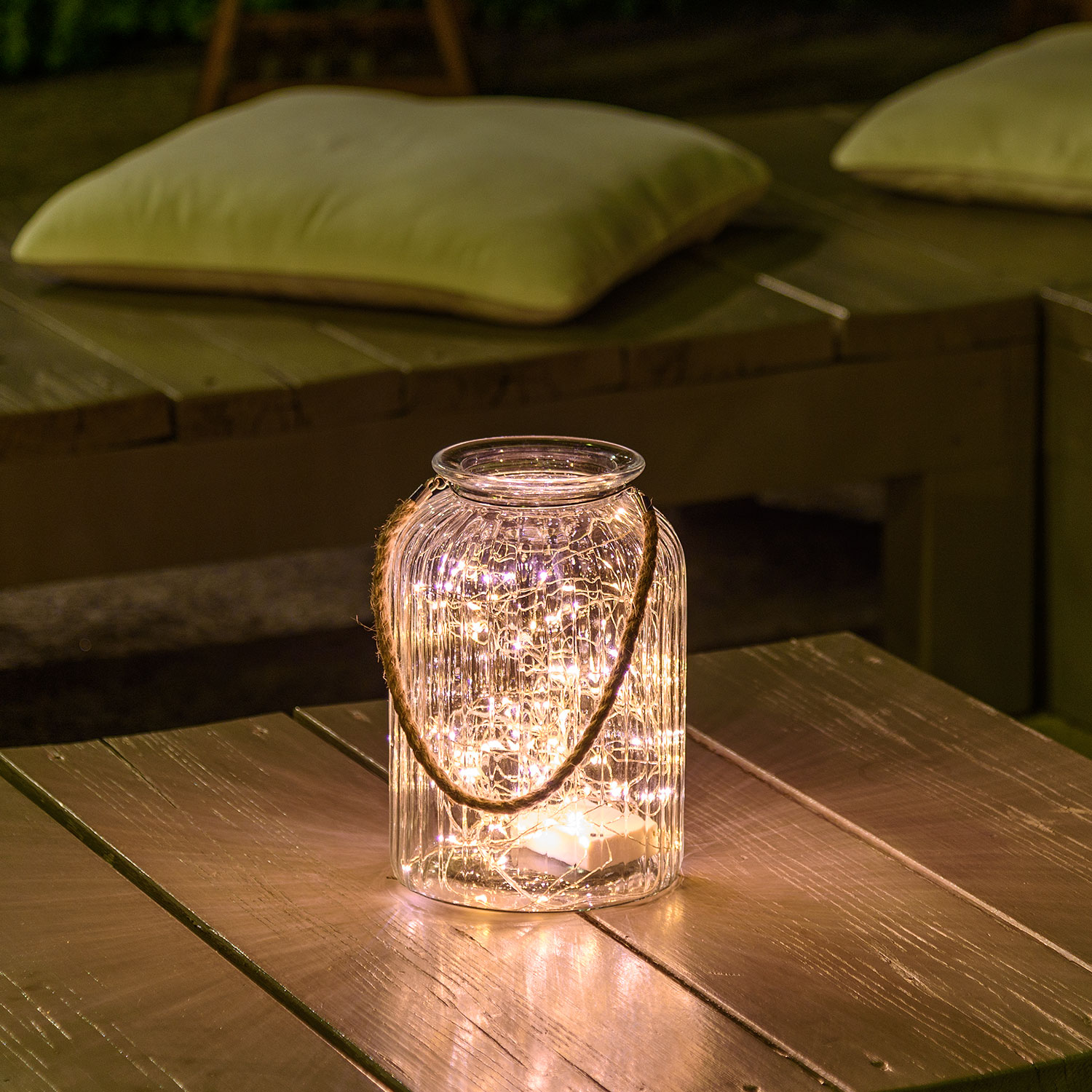Vase en verre transparent avec 120 MicroLED blanc chaud 3 Vase en verre transparent avec 120 MicroLED blanc chaud 3