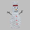 Bonhomme De Neige Lumineux 34 Cm - Décoration Noël Extérieur/Intérieur, 30 LEDs Blanc, Minuterie 6h, Piles (non Incluses) - 7