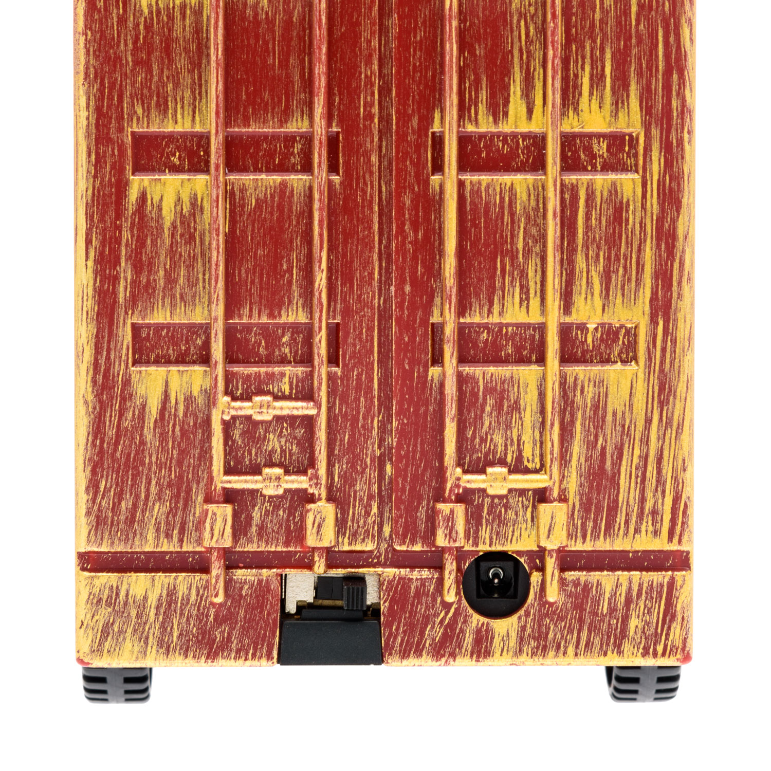 Lanterne de Noël rouge antique à piles Camion Cola avec neige paillettes 6 Lanterne de Noël rouge antique à piles Camion Cola avec neige paillettes 6