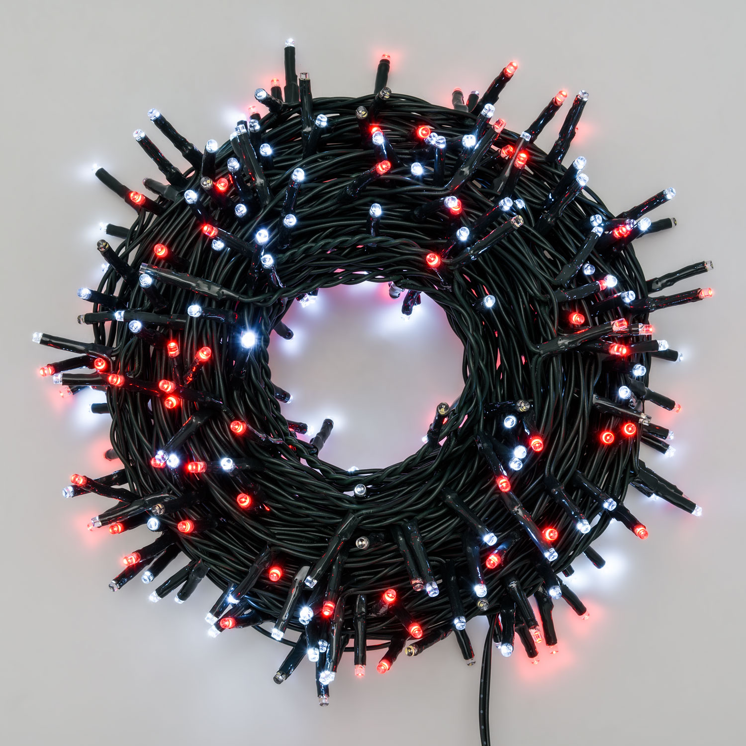Lichterkette 18 m, 300 Mini LEDs rot und kaltweiß 1 Lichterkette 18 m, 300 Mini LEDs rot und kaltweiß 1